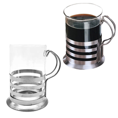 Imagen de COMBO Cafetera con embolo, prensa francesa, 1 Litro + 2 tazas 90063
