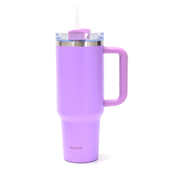 Imagen de Vaso térmico Skora, 1200 ml Acero Inoxidable, C/Tapa y Sorbete 13647