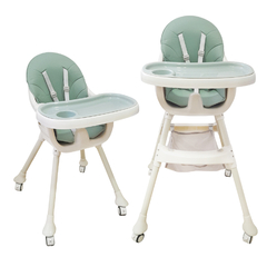 Silla de Comer Bebé, 2 Alturas C/ruedas, C/bandeja 13280 - Compranet