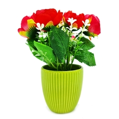 Planta artificial, maceta con flores, Decoración Centro de Mesa, 12659 en internet