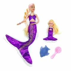 Muñeca Sirena con Niña sirena y Accesorios, 12748 - tienda online