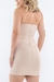 Vestido Carmen bege na internet