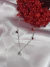 Pulseira com corações vermelho