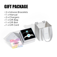 Pulseras para parejas CANDY - Blanco y Negro en internet