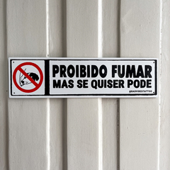 PLACA / PROIBIDO FUMAR