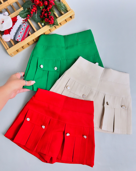 Short saia Antonela verde