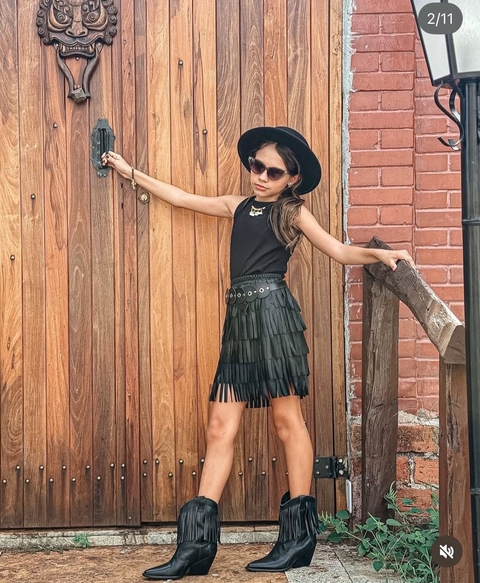 Saia Franja Preta - comprar online