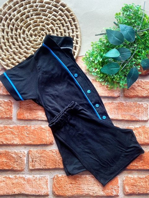 Pijama Americano Preto - comprar online