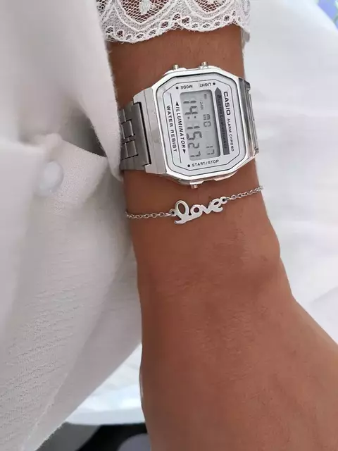 Pulseira em aço inox love