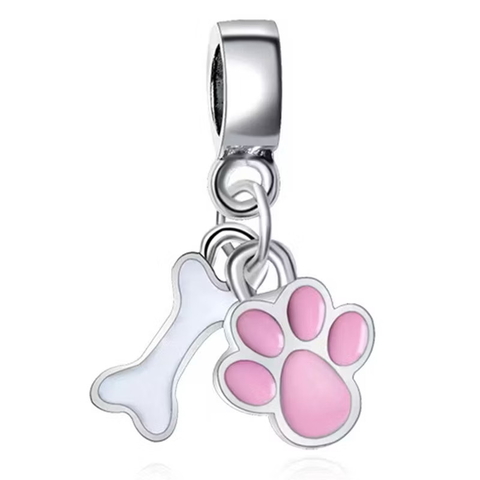 berloque patinha dog rosa - comprar online