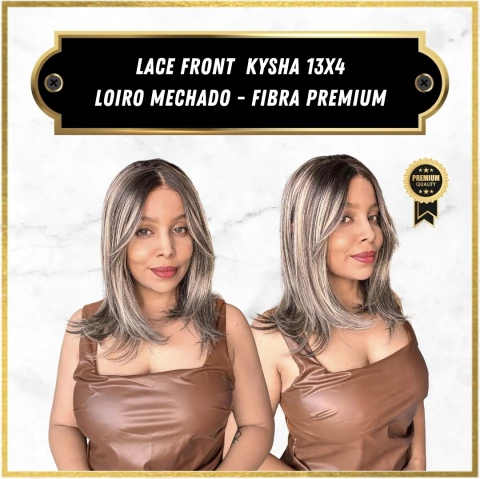 Lace Kysha Loira Mechada Platinada