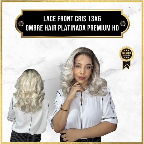 LACE FRONT CRIS OMBRE HAIR PLATINADA