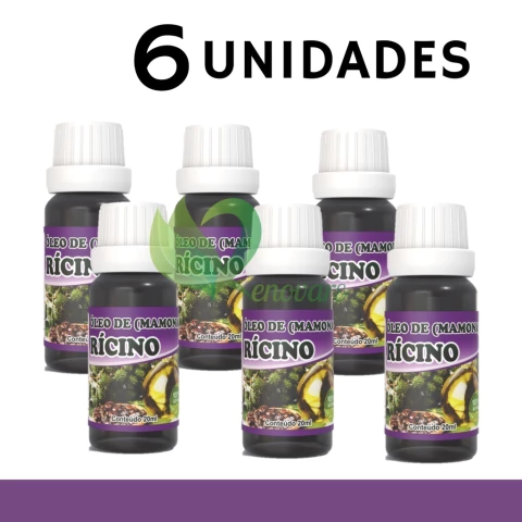 6x Óleo de Rícino - 100% vegetal, natural e vegano