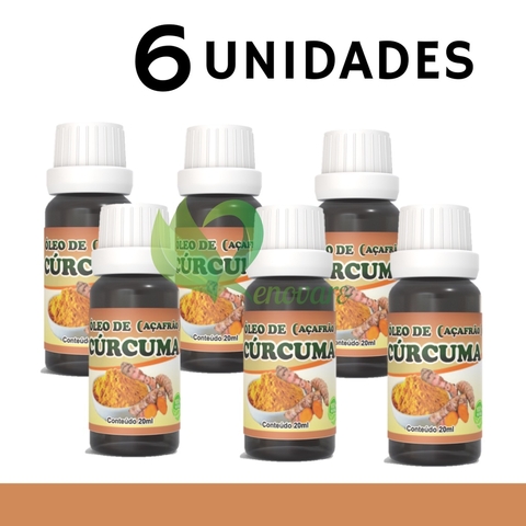 6x Óleo de Cúrcuma - 100% vegetal, natural e vegano