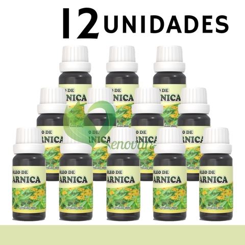 12x Óleo de Arnica - 100% vegetal, natural e vegano
