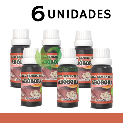 6x Óleo de Semente de abóbora - 100% vegetal, natural e vegano