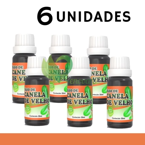 6x Óleo de Canela de Velho - 100% vegetal, natural e vegano