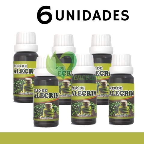 6x Óleo de Alecrim - 100% vegetal, natural e vegano