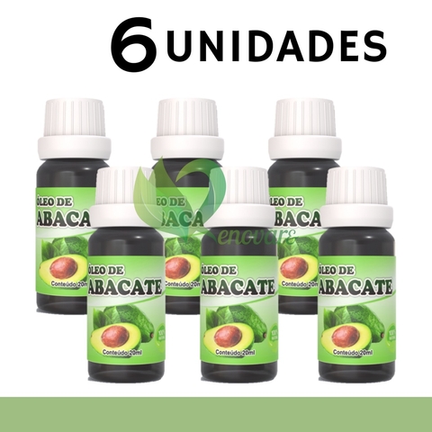 6x Óleo de Abacate - 100% vegetal, natural e vegano