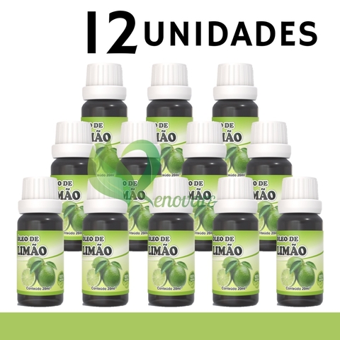 12x Óleo de Limão - 100% vegetal, natural e vegano