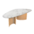 mesa de jantar com tampo em mármore natural