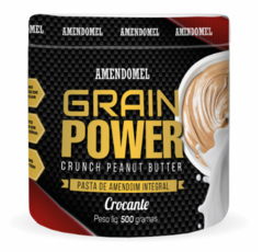 Pasta de Amendoim AMENDOMEL Grain Power Crocante 500g - comprar online
