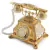 Telefone Classico Coral e Folha de Ouro (Meltem) FRD