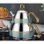 Chaleira & Bule de Chá Turco Aço Inox Mini Gold OZLF46