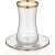Xicaras De Chá Turca 18 Peças Sila Gold– Luxury Glass Set