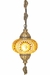 Lustre De Mosaico Turco Autêntico - Mix Amarelo BA7958