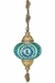 Authentic Turkish Mosaic Chandelier - Ultra Green Fantastic XE70YES1 - buy online