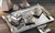 Turkish Tea Cup Set / Petek - 40 Pieces - A5SL05