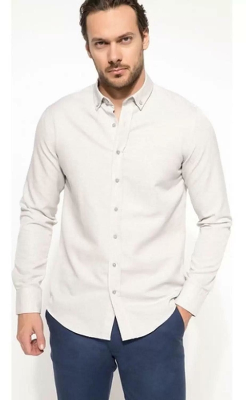 Camisa Masculino Modern Fit – Cinza