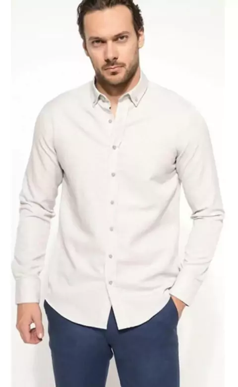 Camisa Masculino Modern Fit – Cinza