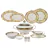 Aparelho De Jantar Porcelana - Hilda Ouro 63 Peças - JUMKRA90