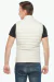 Colete Couro Cordeiro Genuínoa Bege Para Masculino - tienda online