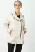 Jaqueta Couro Cordeiro Genuínoa Oversize Para Feminino - comprar online
