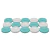 Conjunto de Peças de Gamão BC26129G59 - Sea And Cherry