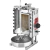 Barbacoa turca Doner Kebab 1 radian calentada con gas tipo hogar - AZSRM1052 - comprar online
