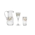 Conjunto de vidro Blue Blush 25 peças