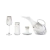 Conjunto de vidro Hailey ouro 49 peças