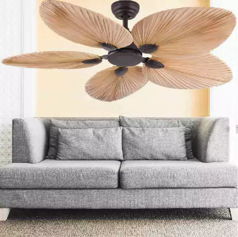 Ventilador de teto com controle remoto T52045 Marrom