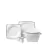 Porcelain Dinnerware Sets - Bone Collection 60 Pieces - KA8S292