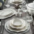 Aparelho De Jantar Porcelana - Sole Platina 60 Peças - B10122