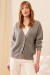 Cardigan Para Feminino Lã Australiana E Caxemira Aurora Manga Longa - SEASLC079011 - comprar online