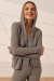 Cardigan de Caxemira de Lã Australiana Para Feminino Amelia Manga Longa Com Capuz - SEASLC079022 on internet