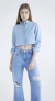 Neva Maviterranean Camisa Turca Denim Crop - MV037