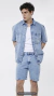Camisa Jeans Oslo Turca Para Masculino / Oversize - MV053 on internet