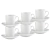 Xicaras de Cafe Porcelana Turca - Para 6 Pessoas - EMS1153 - Sea And Cherry