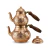 Turkish Ultra Copper Tea Pot Set Ottoman Style / Double 012 - online store